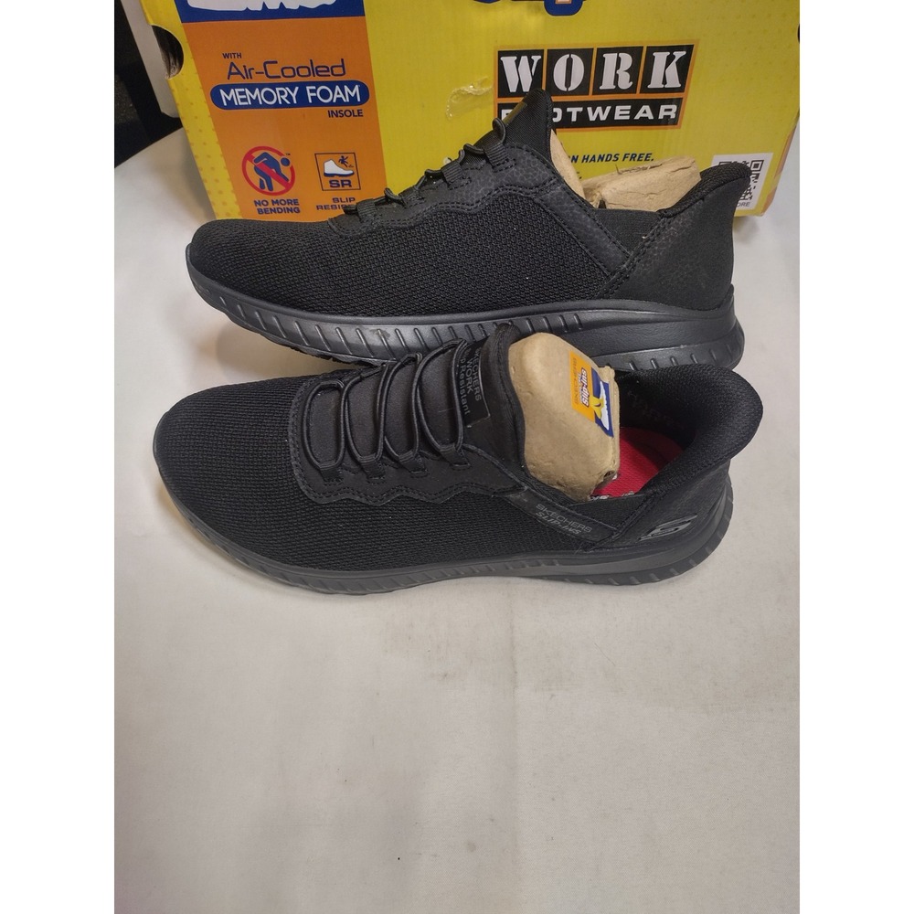 Skechers Work Slip-ins Squad Chaos SR JASUL Black Sneakers Womens 8.5 108194 - Picture 2 of 8